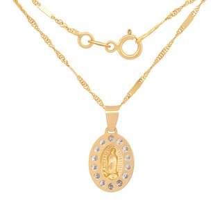 Foto 3 | Cadena Con Medalla Virgen Bautizo Oro 10k Sólido