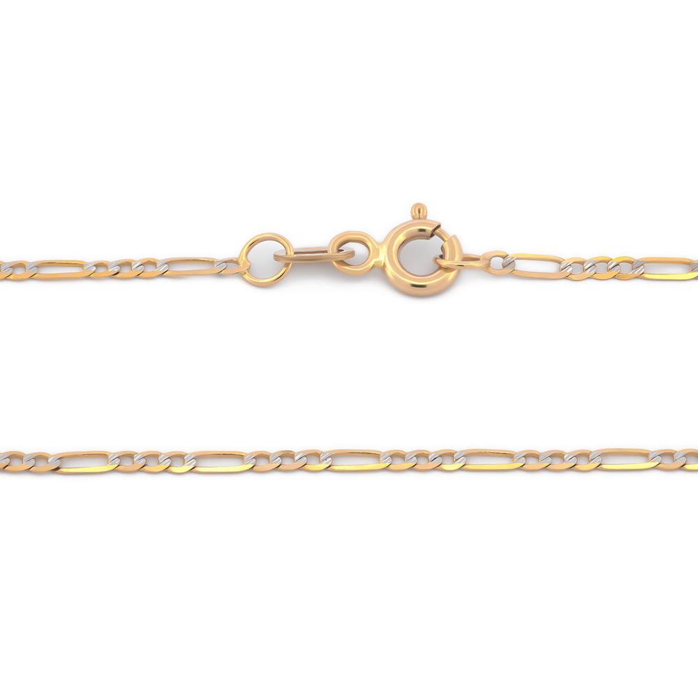 Foto 2 | Cadena Estilo Cartier Diamantada Oro Italiano Sólido 14k 45 Cm