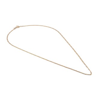 Foto 3 | Cadena Estilo Cartier Diamantada Oro Italiano Sólido 14k 45 Cm