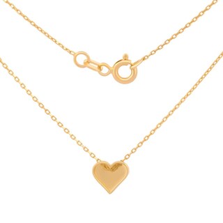 Foto 2 | Gargantilla Dama Corazón Liso Oro Amarillo Sólido 10k
