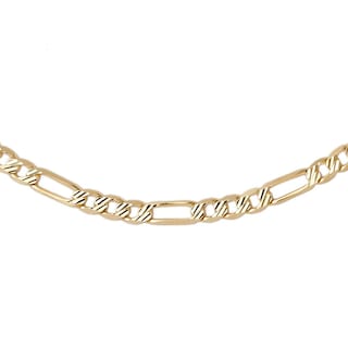 Foto 5 | Cadena Figaro 3mm 60 Cm Oro Sólido 14k