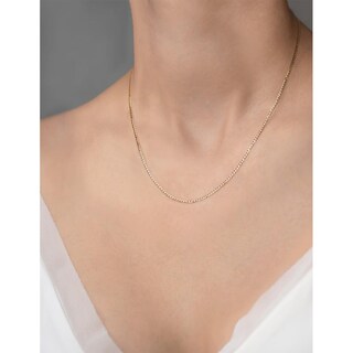 Foto 5 | Cadena Estilo Barbada Oro Italiano Sólido 14k 50 Cm