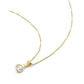 Foto 3 | Hermosa Cadena Gargantilla Dama Piedra 6 Mm Oro Sólido 10k