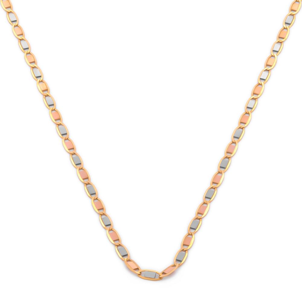 Cadena Gucci Espejo Oro Sólido Florentino Italiano 10k 45 Cm