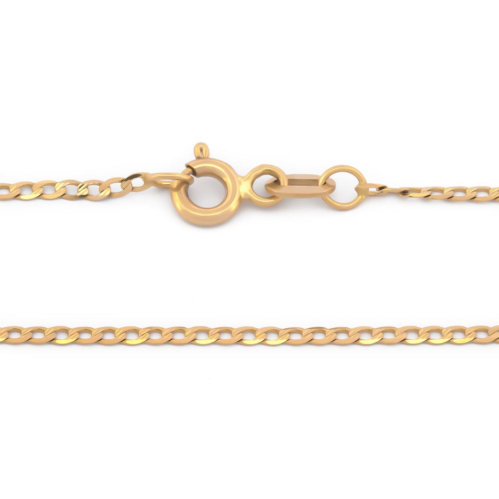 Foto 3 pulgar | Cadena Estilo Barbada Oro Amarillo Sólido 14k 45 Cm