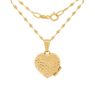 Foto 1 | Cadena Con Dije De Corazón Relicario Oro Sólido 10k