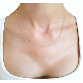 Foto 6 | Cadena Estilo Singapur Con Barrita 3 Oros Sólido 14k 45 Cm