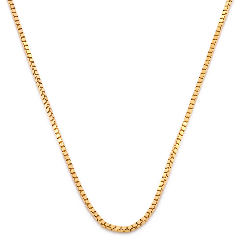 Foto 2 pulgar | Cadena Cubo Oro Italiano Sólido 14k 45 Cm