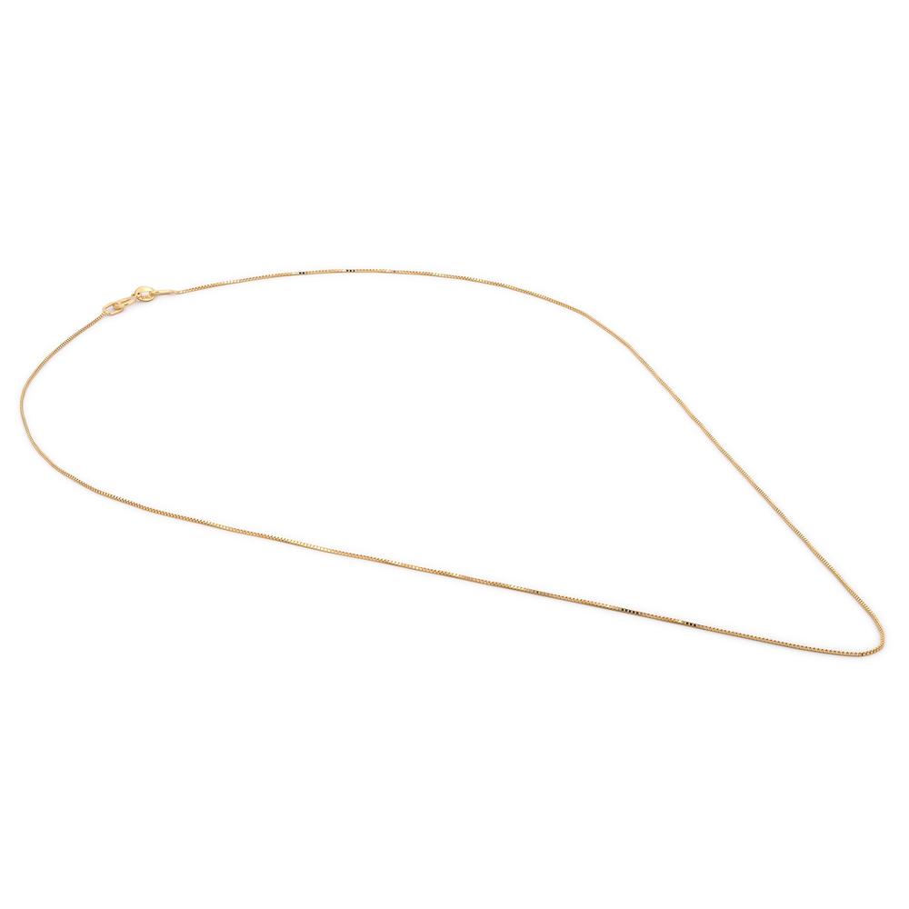 Foto 3 pulgar | Cadena Cubo Oro Italiano Sólido 14k 45 Cm