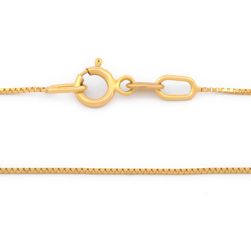 Foto 4 pulgar | Cadena Cubo Oro Italiano Sólido 14k 45 Cm