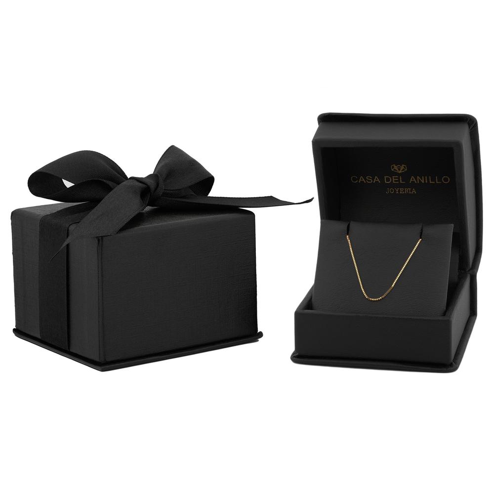 Foto 5 | Cadena Cubo Oro Italiano Sólido 14k 45 Cm