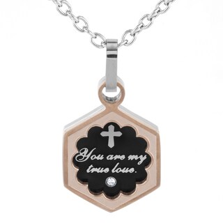 Foto 1 | Collar West Coast Jewelry Elya Para Mujer De Acero Inoxidable Con Circonita Cúbica - Venta Internacional.