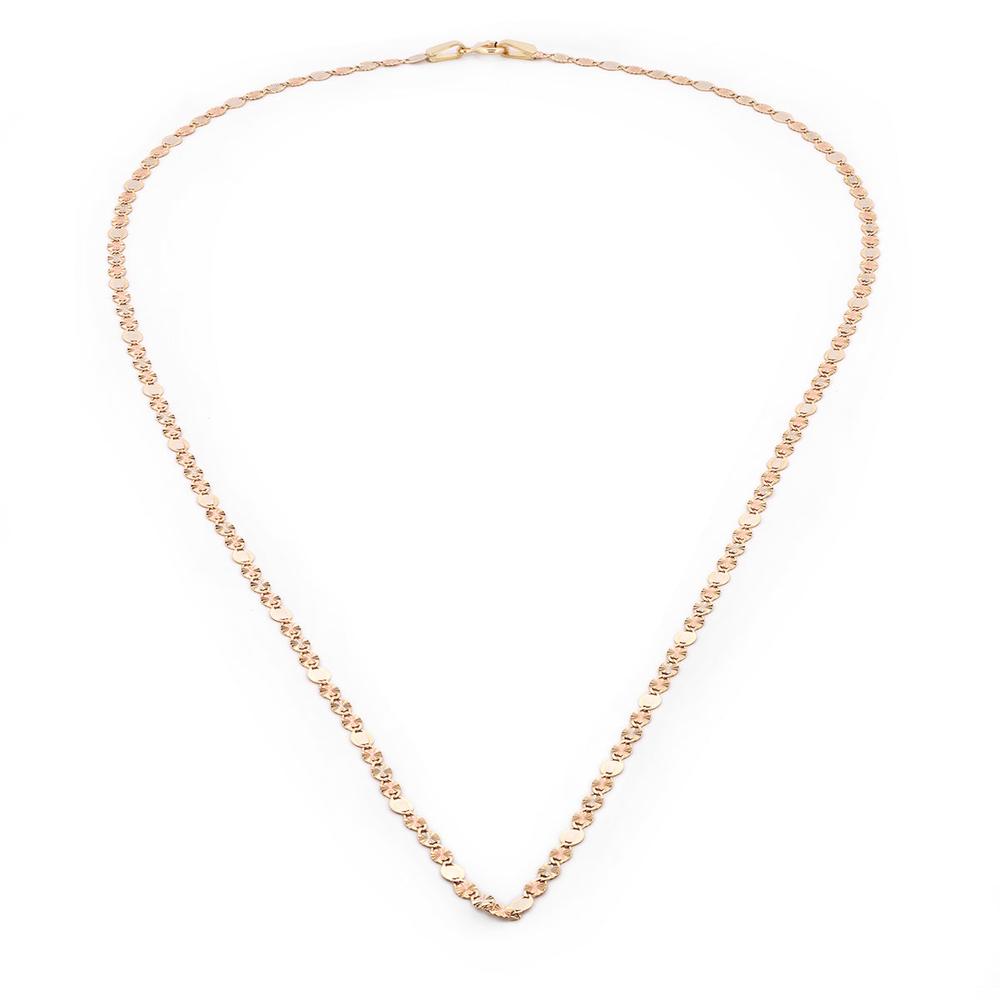 Cadena Gucci Combinada Oro Florentino Sólido 10k 55 Cm