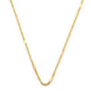 Foto 1 | Cadena Estilo Singapur Oro Italiano Sólido 14k 40 Cm