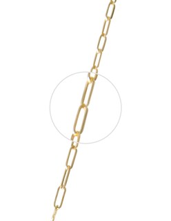 Foto 3 | Cadena Clip Paper 3mm 10k Oro
