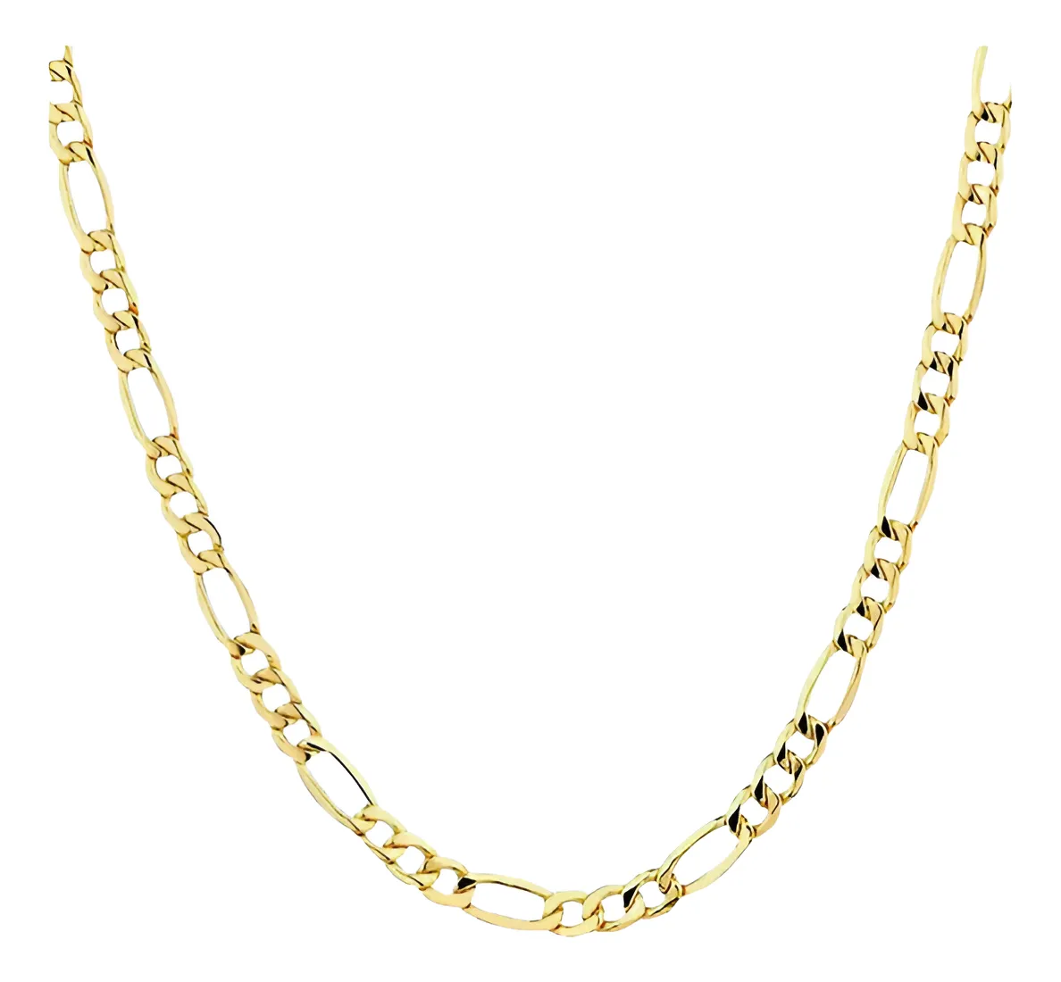 Foto 3 pulgar | Cadena Oro Italiano 10k Figaro 3x1 45cm X 2.8mm: Elegancia
