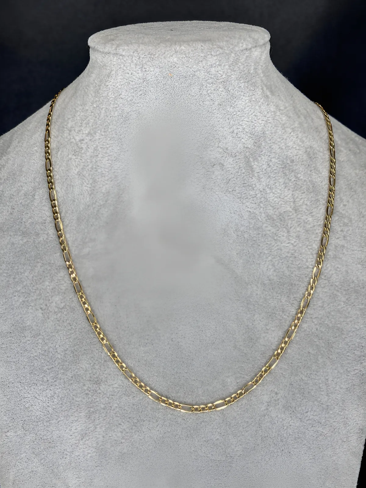 Cadena Figaro 3x1 Oro Italiano 10 K 50cm X 2.8mm | Elegancia