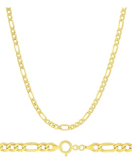 Foto 3 | Cadena Figaro 3x1 Oro Italiano 10 K 50cm X 2.8mm | Elegancia