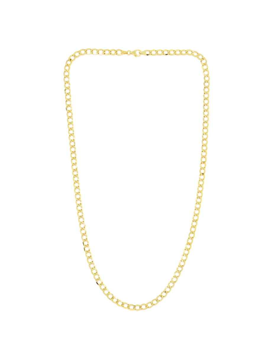 Cadena Barbada 2mm 55cm 10k Oro Italiano