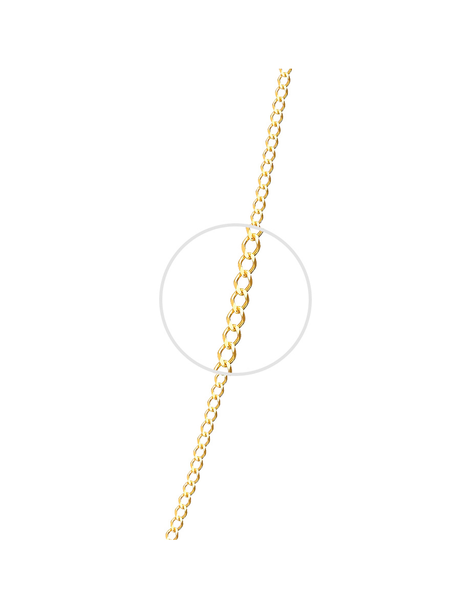 Foto 3 pulgar | Cadena Barbada 2mm 55cm 10k Oro Italiano