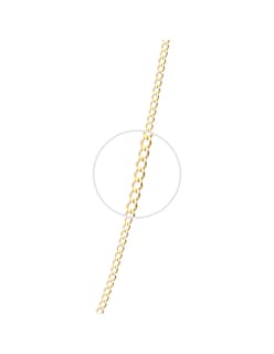 Foto 2 | Cadena Barbada 2mm 55cm 10k Oro Italiano