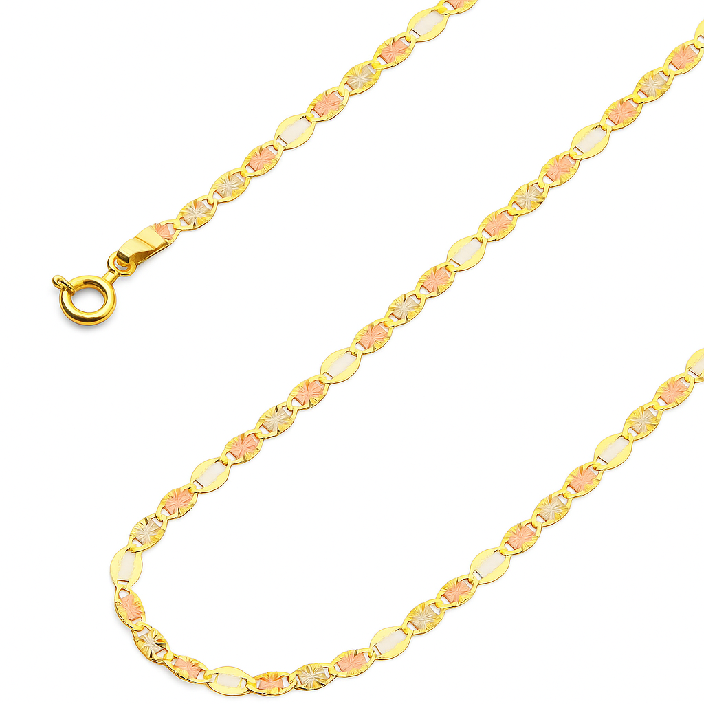 Foto 2 pulgar | Collar Valentino Oro Italiano 10k 45cm X 2.2 Mm