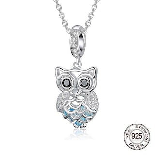 Foto 4 | Collar Con Colgante De Plata De Ley 925 Con Diseño De Búho Para Mujer - Venta Internacional.