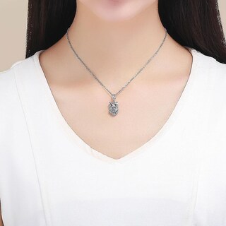 Foto 5 | Collar Con Colgante De Plata De Ley 925 Con Diseño De Búho Para Mujer - Venta Internacional.