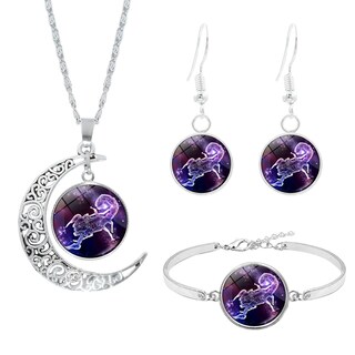 Foto 1 | Set De Collar Pendientes Y Pulsera Con 12 Constelaciones Para Mujer - Venta Internacional.