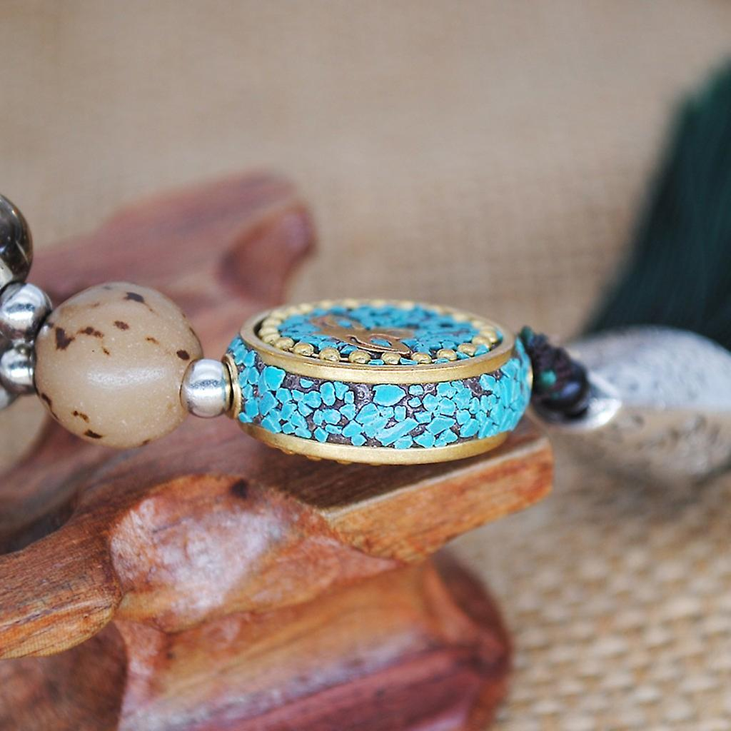 Foto 6 pulgar | Collar Huoguo Con Colgante Bohemio Con Borlas  Cadena De Suéter  Cuentas De Madera - Venta Internacional.