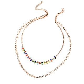 Foto 1 | Collar Huoguo Aleación De Bolas De Arroz Color Bohemio Estilo Clan - Venta Internacional.