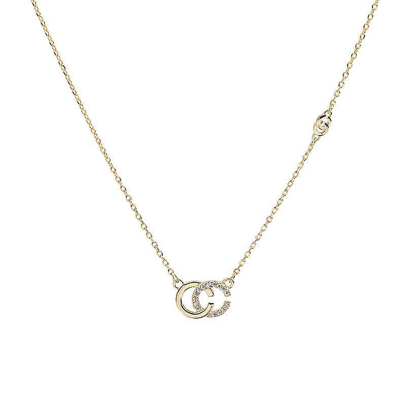 Foto 3 pulgar | Collar Huoguo Double Cs925 De Plata De Ley Para Mujer - Venta Internacional.