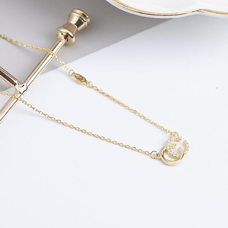 Foto 4 pulgar | Collar Huoguo Double Cs925 De Plata De Ley Para Mujer - Venta Internacional.