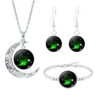 Foto 1 | Set De Collar Pendientes Y Pulsera Con 12 Constelaciones Para Mujer - Venta Internacional.