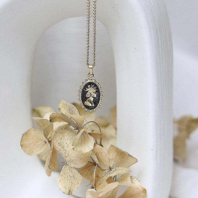 Foto 4 | Collar Colgante Huoguo Con Retrato Esmaltado De La Reina Isabel - Venta Internacional.