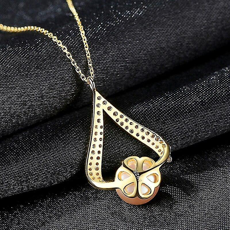 Foto 3 pulgar | Colgantes Huoguo Con Forma De Perla  Plata 925  Circonita  Para Mujer - Venta Internacional.