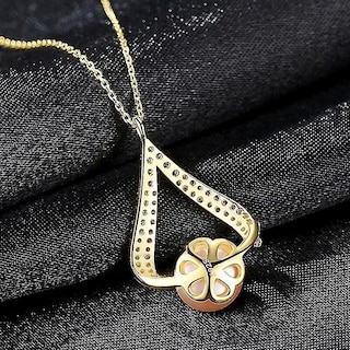 Foto 2 | Colgantes Huoguo Con Forma De Perla Plata 925 Circonita Para Mujer - Venta Internacional.
