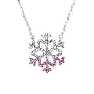 Foto 1 | Collar Huoguo Con Piedras Preciosas De Temperamento En Forma De Copo De Nieve Para Mujer - Venta Internacional.