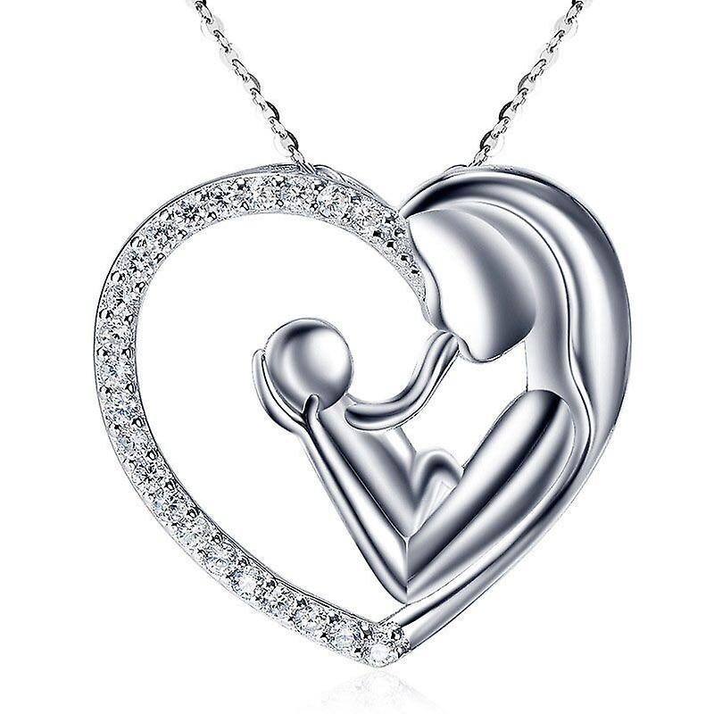 Foto 2 pulgar | Colgante Huoguo Con Cadena De Cristal En Forma De Corazón Para Mujer - Venta Internacional.