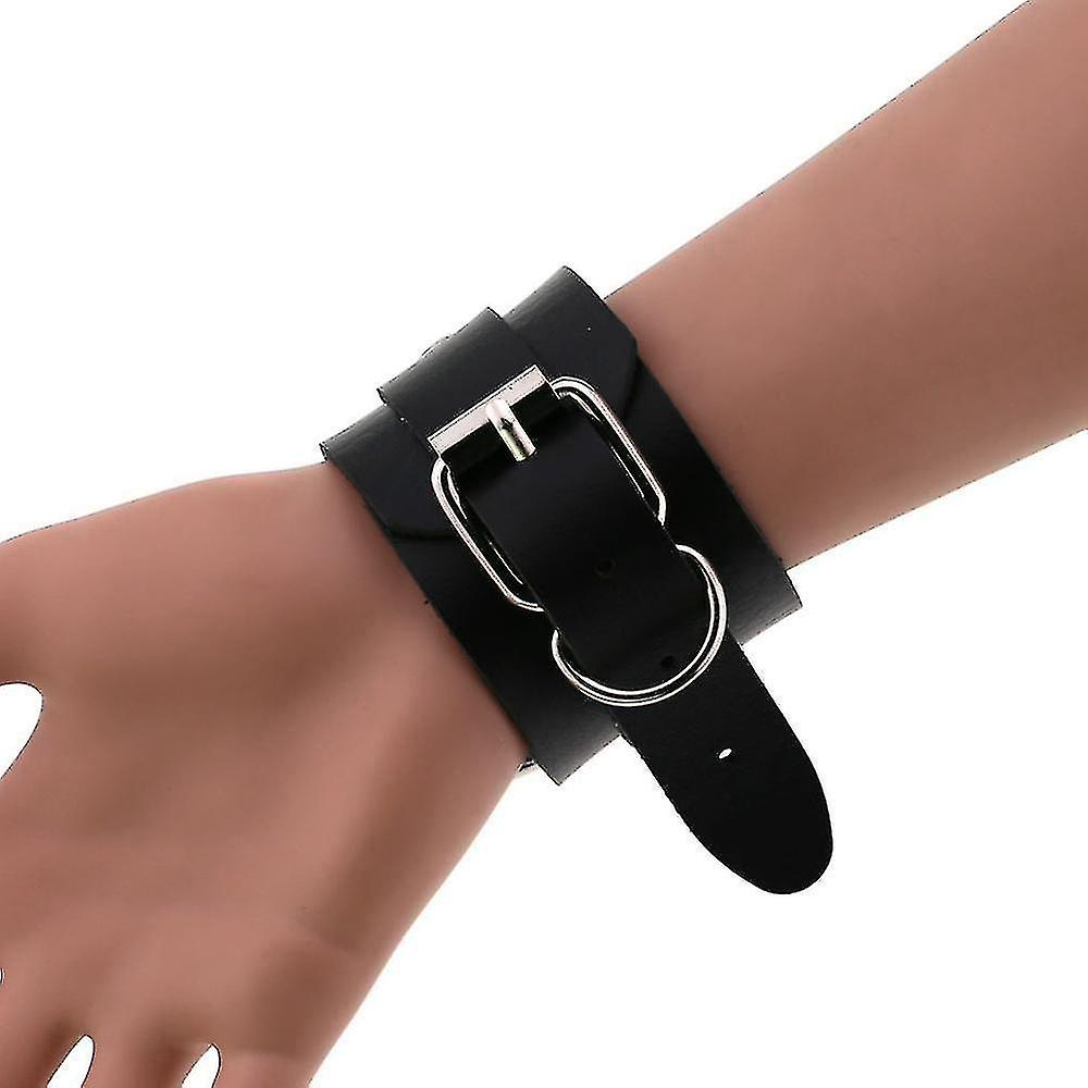 Foto 4 pulgar | Pulseras Huoguo Hechas A Mano De Piel Punk Gótica Para Mujer Y Hombre - Venta Internacional.