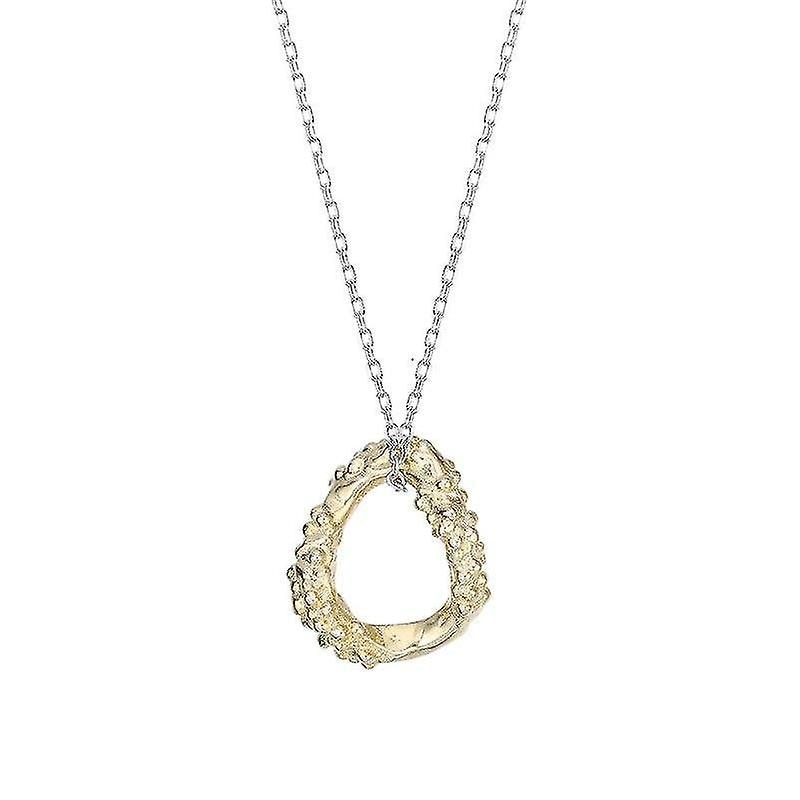 Collar Con Colgante Huoguo De Plata De Ley 925 Irregular Para Mujer - Venta Internacional. $751