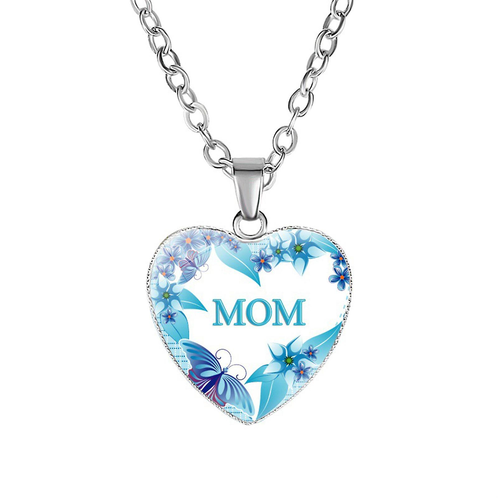 Foto 2 pulgar | Collar Con Colgante En Forma De Corazón Grabado «te Amo» Para Mamá - Venta Internacional.