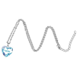 Foto 3 | Collar Con Colgante En Forma De Corazón Grabado «te Amo» Para Mamá - Venta Internacional.