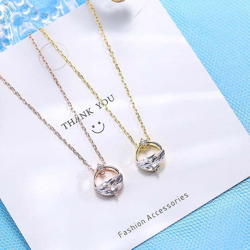 Foto 2 | Collar Huoguo A265 Para Mujer  Plata De Ley S925 Y Diamante - Venta Internacional.
