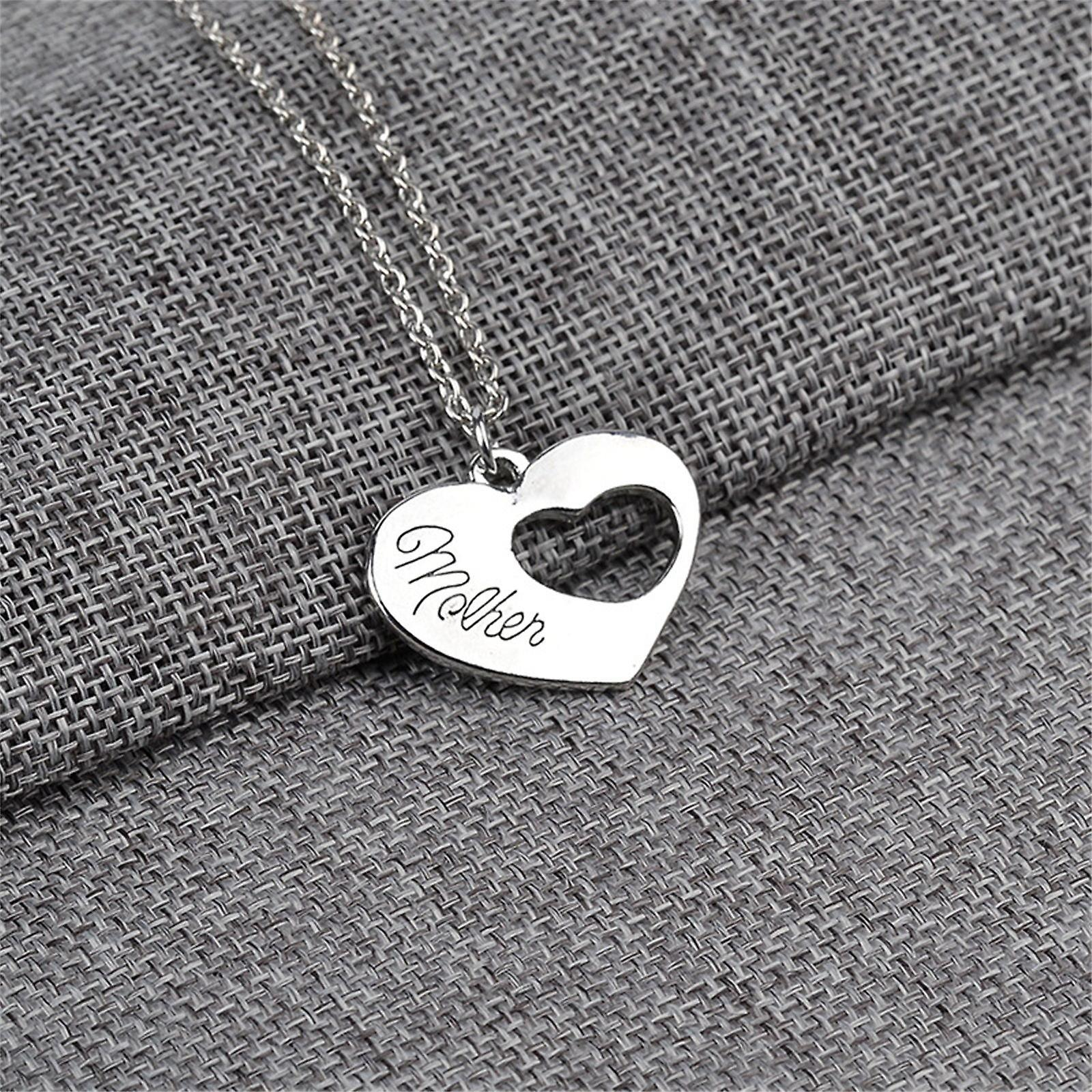 Foto 4 | Collar Huoguo Con Colgante Love Mom Para Regalo Del Día De La Madre - Venta Internacional.