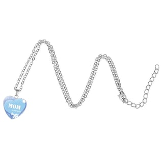Foto 3 | Collar Con Colgante En Forma De Corazón Grabado «te Amo» Para Mamá - Venta Internacional.