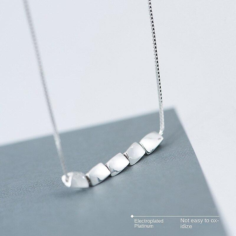 Foto 2 | Collar Huoguo Con Colgante De Grano De Arroz De Plata De Ley 925 - Venta Internacional.