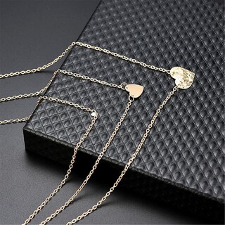 Foto 5 | Collar Huoguo Con Colgante Irregular En Forma De Corazón Multicapa Para Mujer - Venta Internacional.