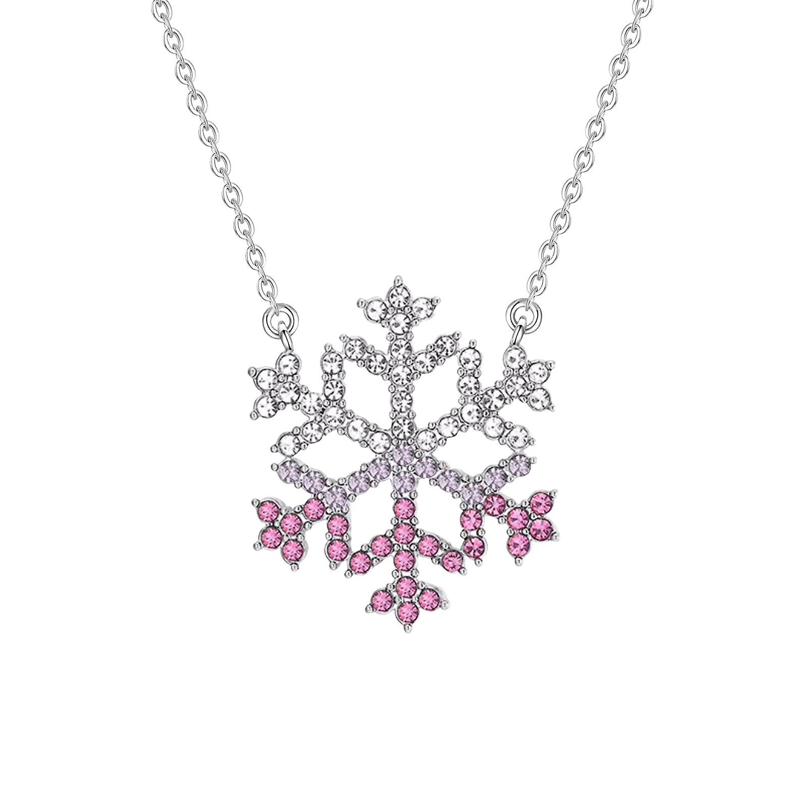 Foto 2 pulgar | Collar Huoguo Con Piedras Preciosas De Temperamento En Forma De Copo De Nieve Para Mujer - Venta Internacional.