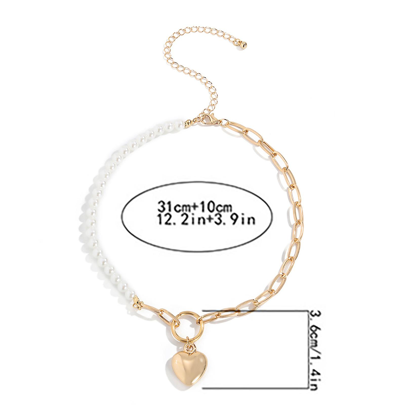 Foto 3 | Collar Huoguo Creative Geometric Pearl Para Mujer - Venta Internacional.